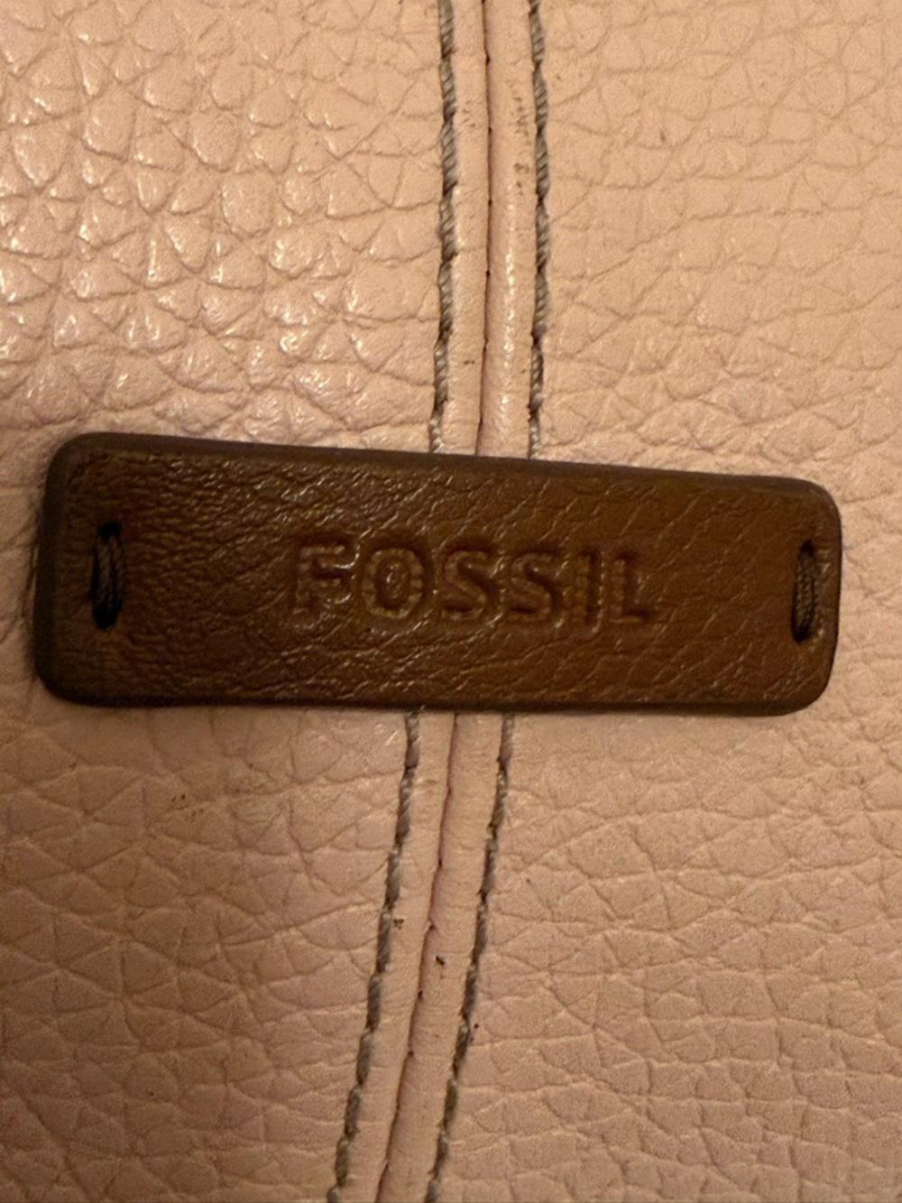 Fossil Pink Leather Crossbody Y2K Vintage Clean Adjustable Strap - Picture 5 of 13